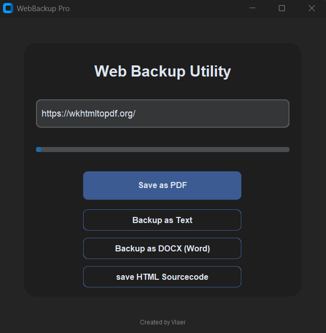 Vlaer excel to pdf Interface